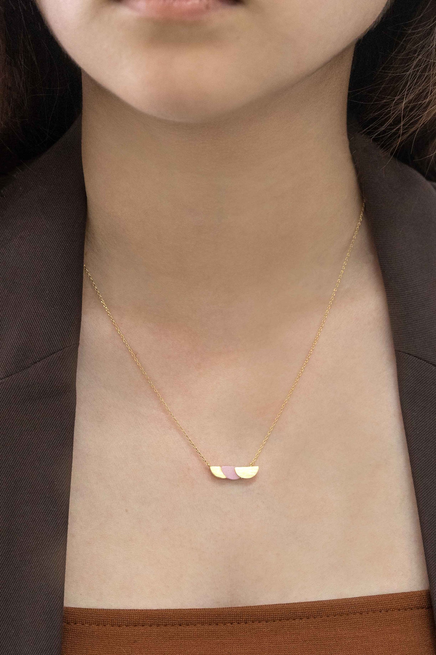 Lunar Eclipse Stone Necklace