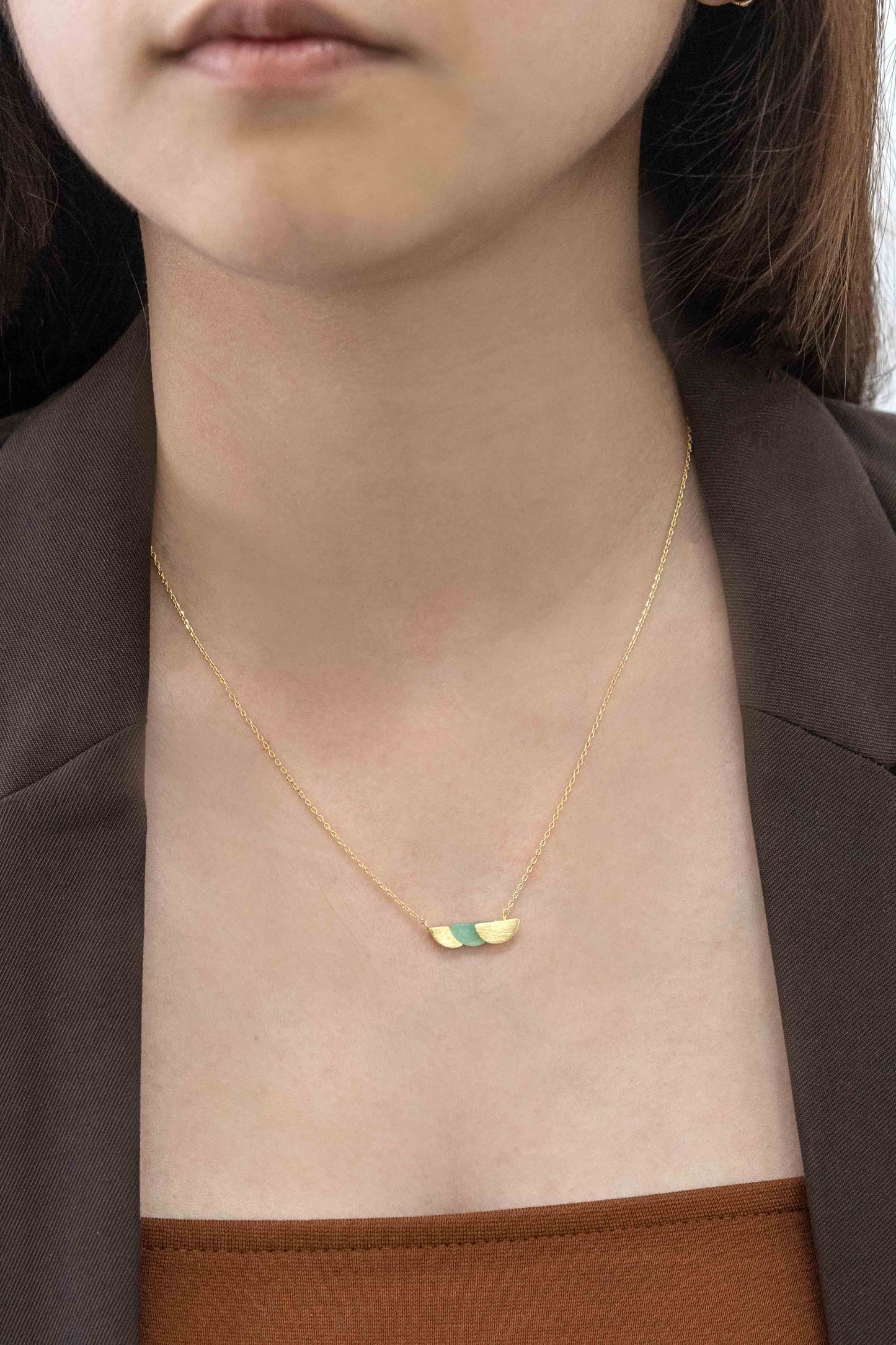 Lunar Eclipse Stone Necklace