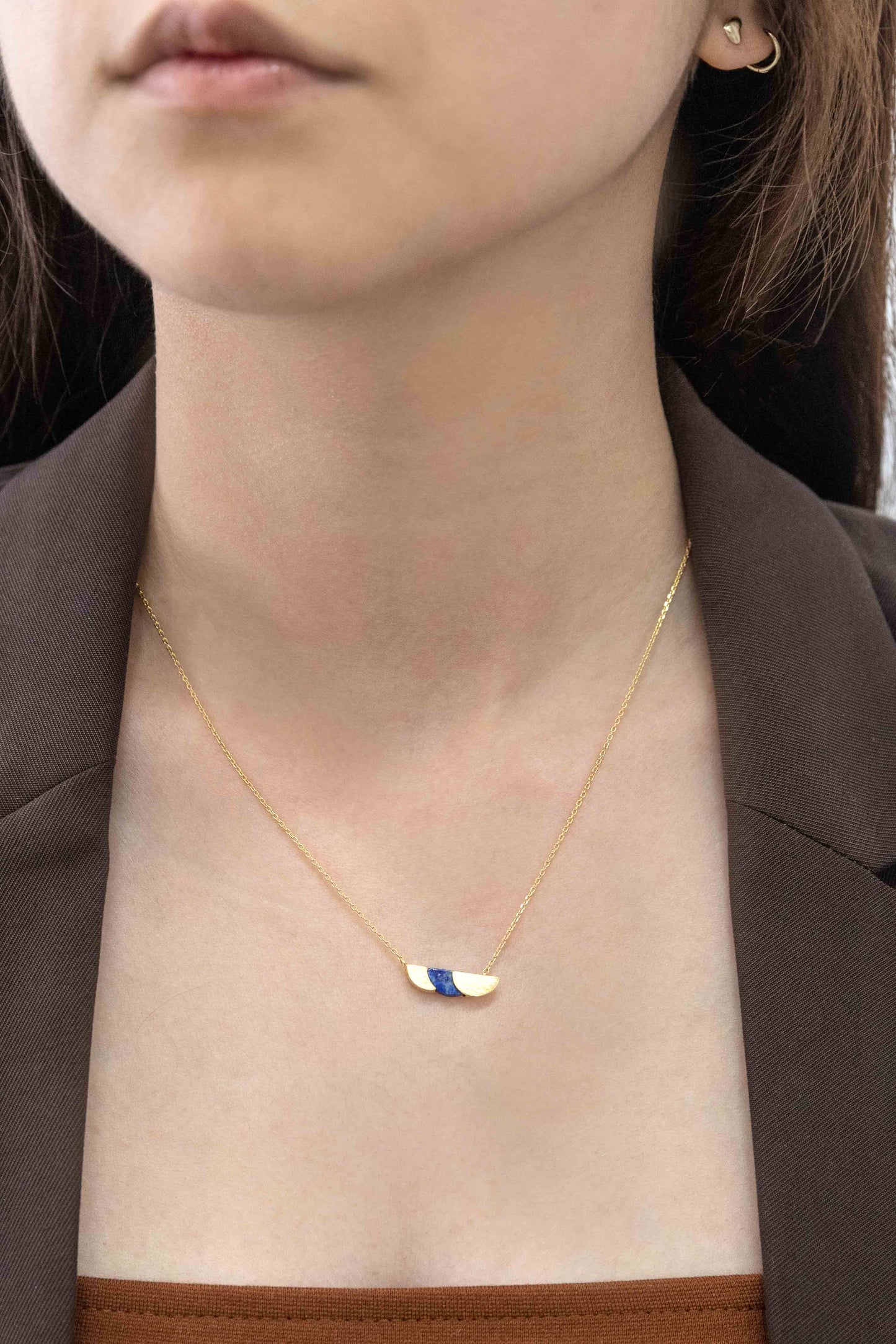 Lunar Eclipse Stone Necklace
