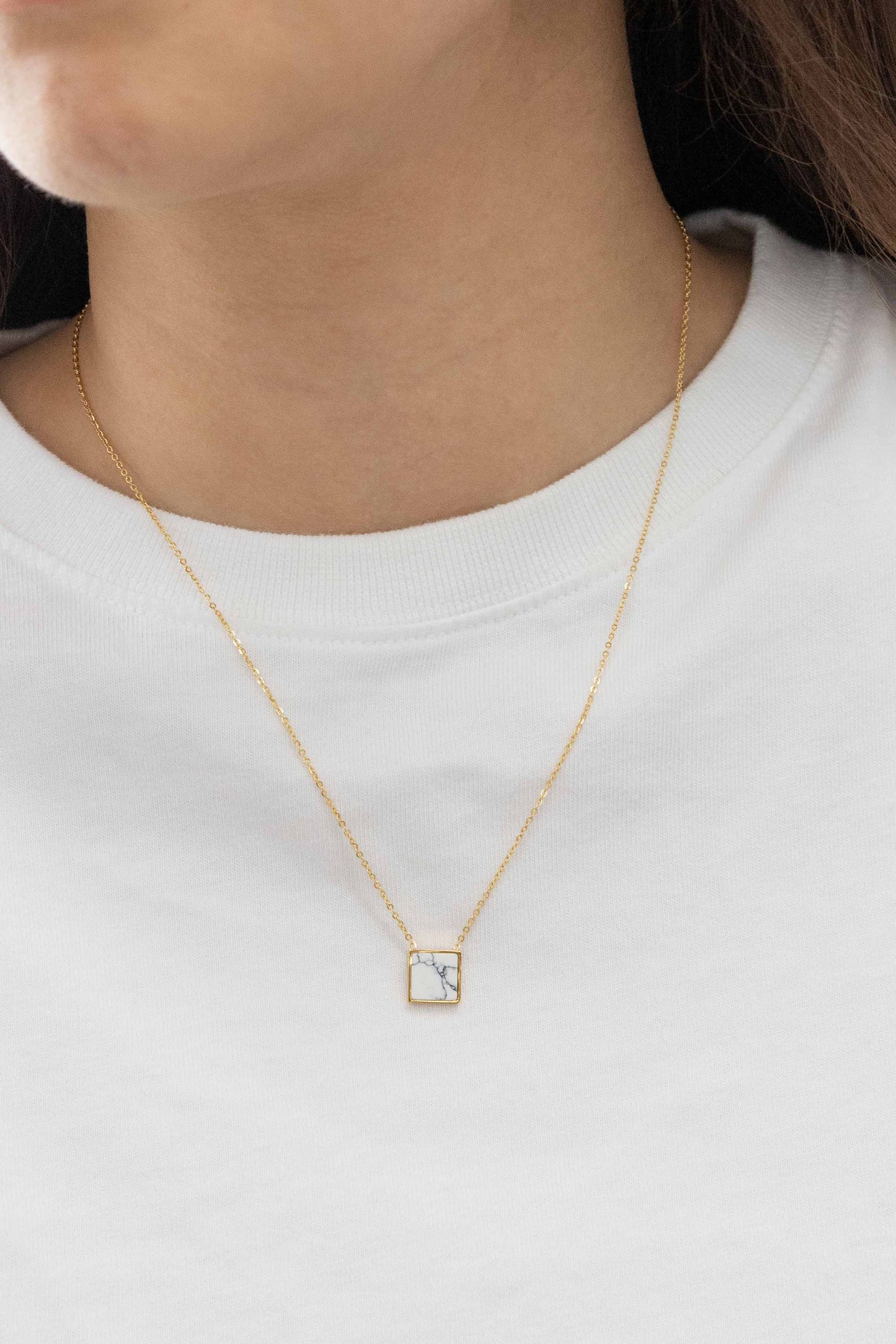 Emmy Stone Necklace | Gold (14K)