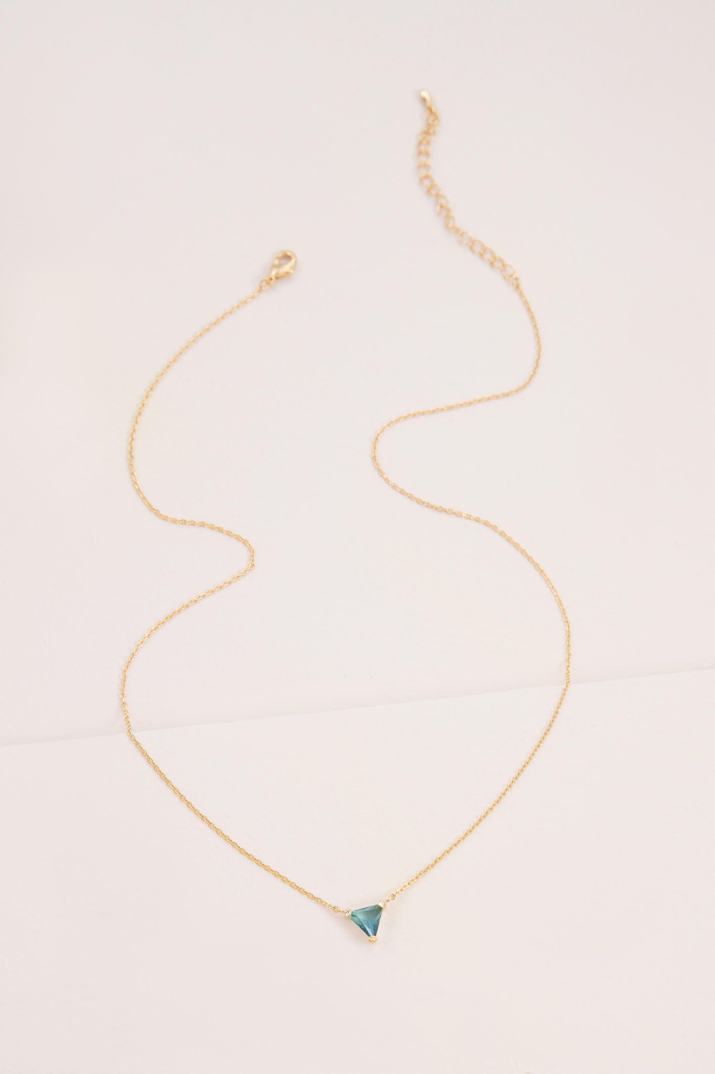 Ombre Stone Triangle Necklace