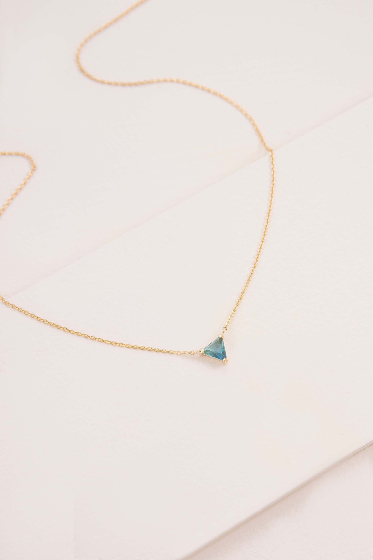 Ombre Stone Triangle Necklace