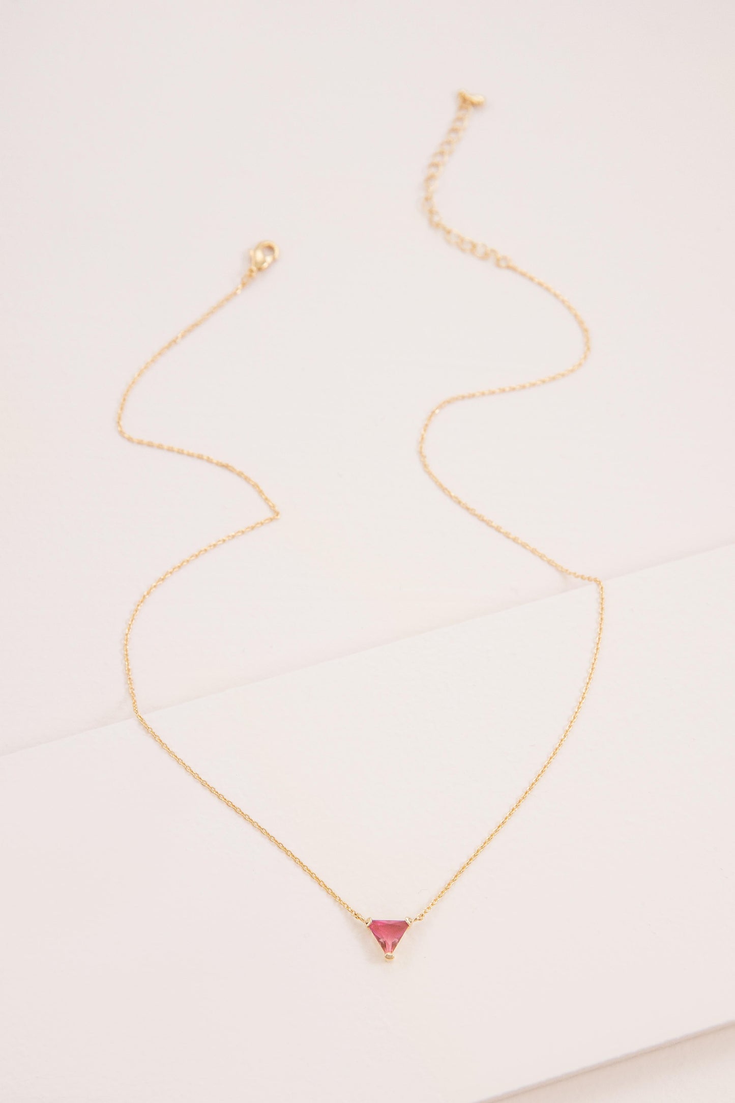Ombre Stone Triangle Necklace