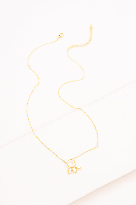 Pixum Tail Stone Necklace | White