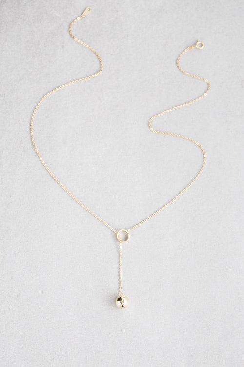 Ring Lariat Necklace
