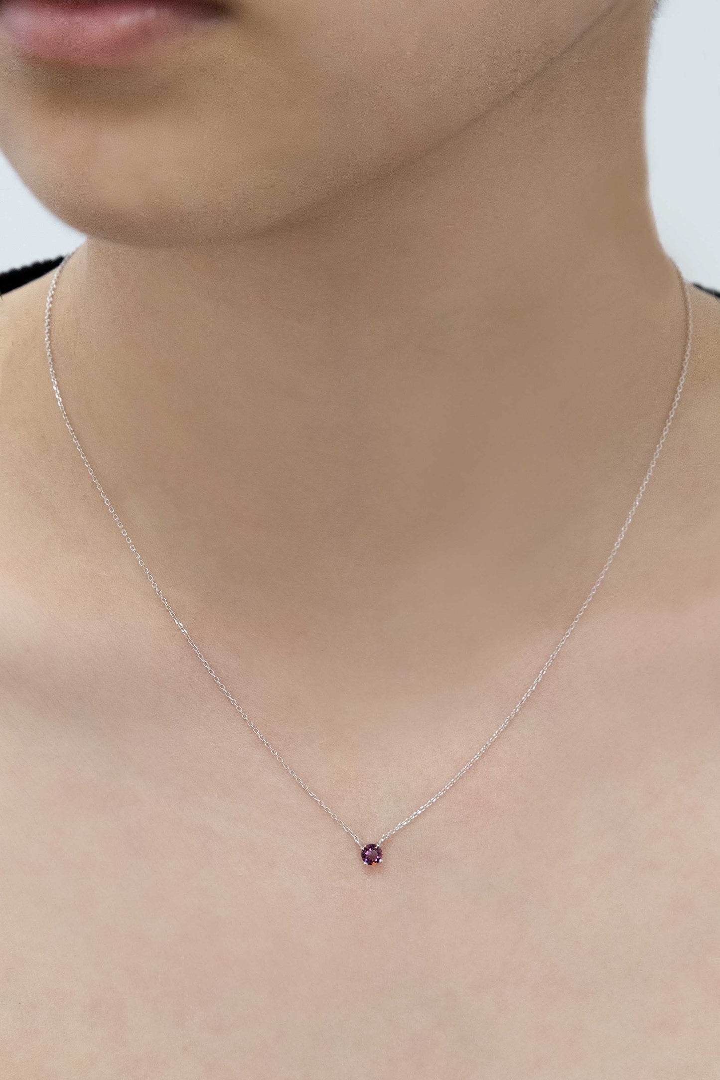 Birthstone Necklace (sterl.)