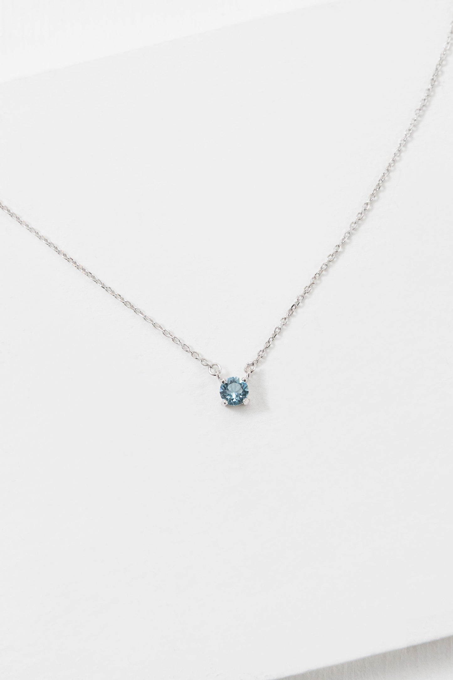 Birthstone Necklace (sterl.)