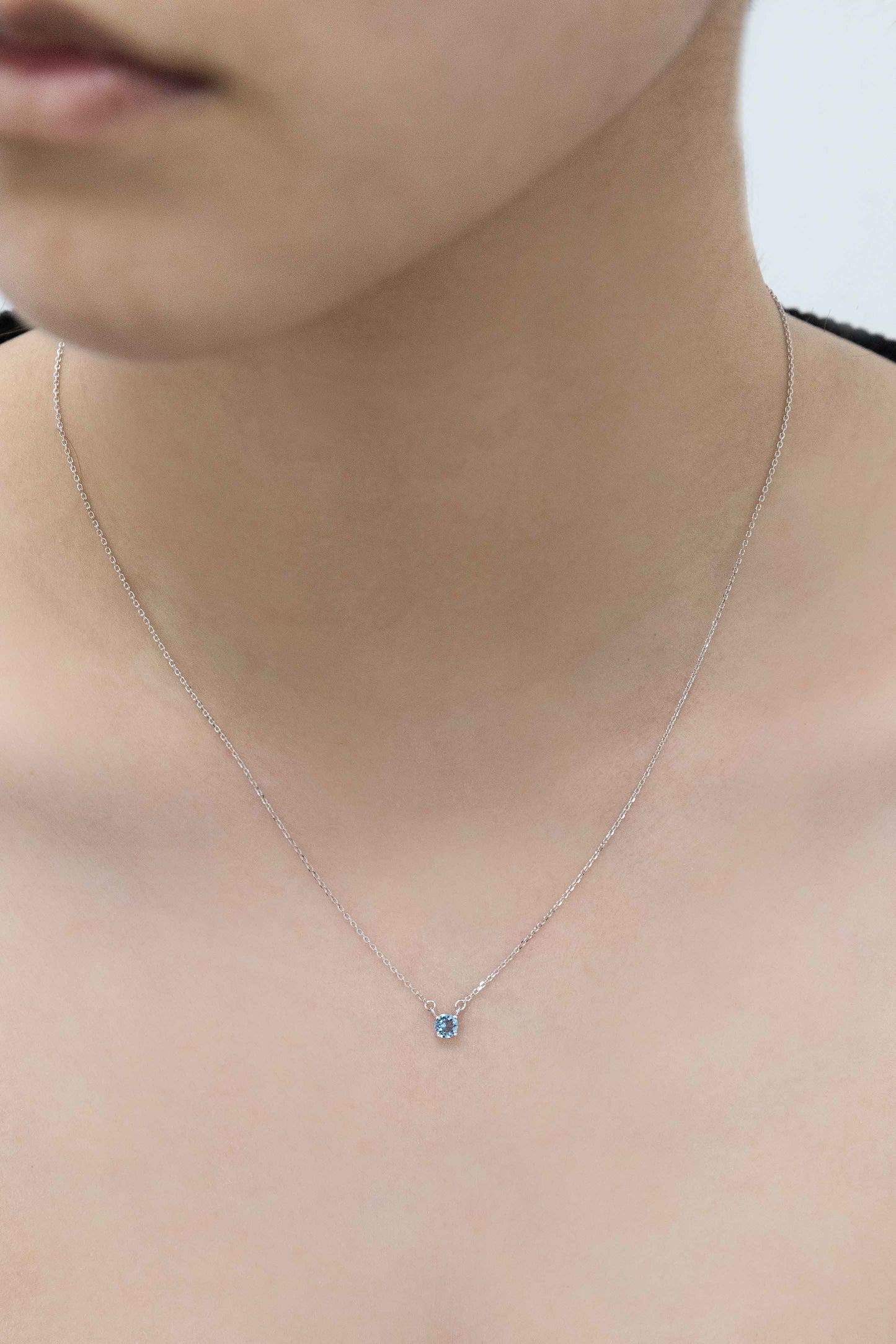 Birthstone Necklace (sterl.)