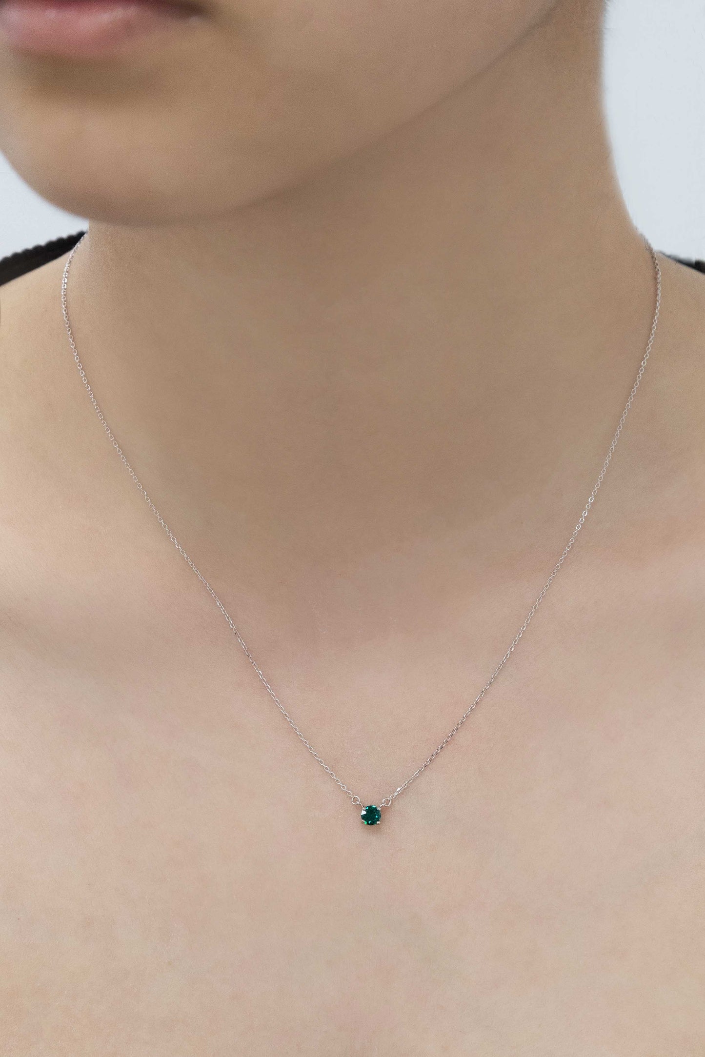 Birthstone Necklace (sterl.)