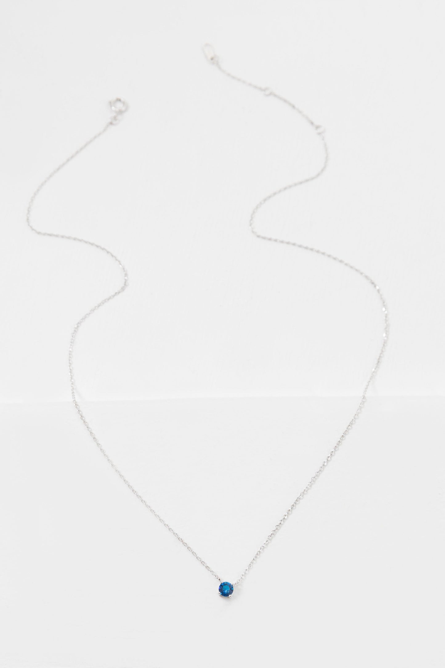 Birthstone Necklace (sterl.)