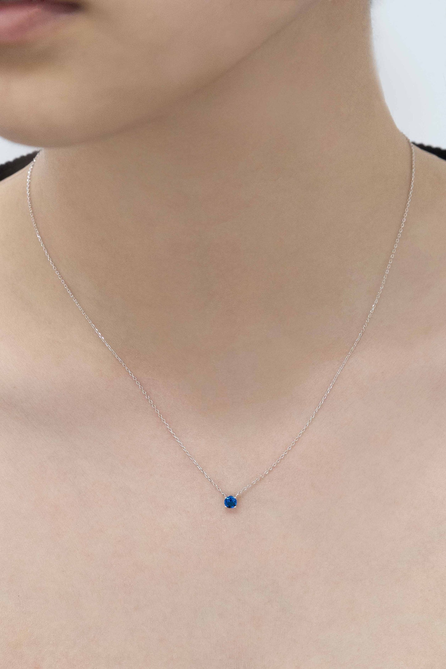 Birthstone Necklace (sterl.)