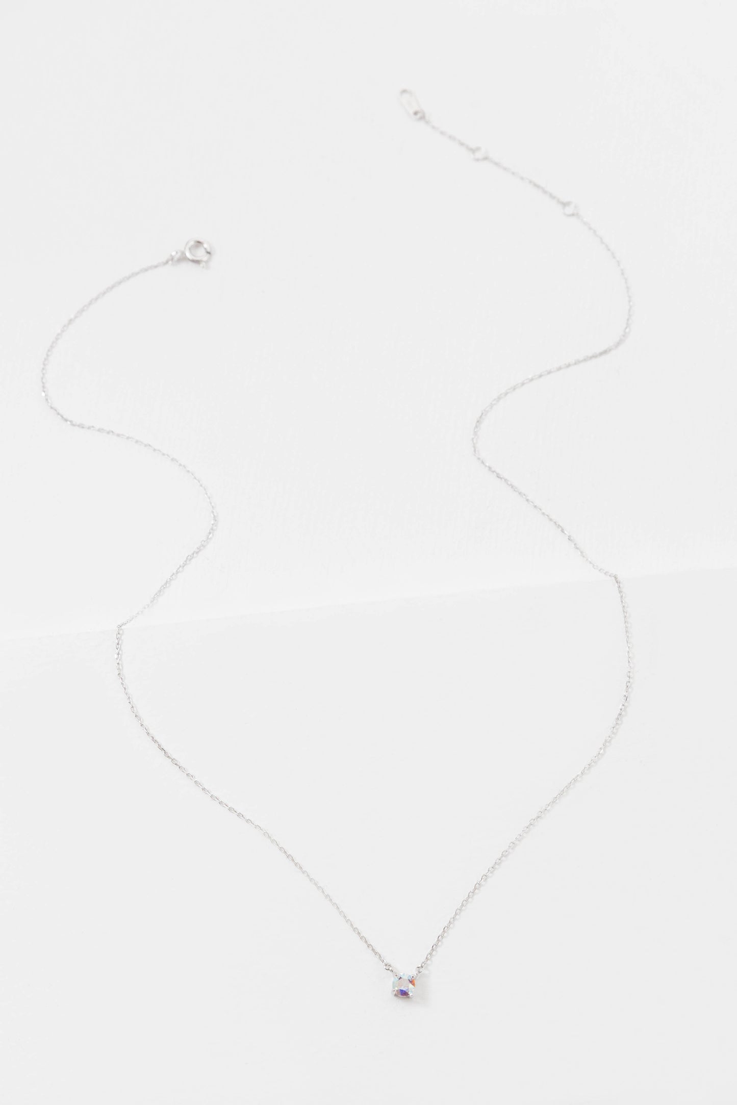 Birthstone Necklace (sterl.)