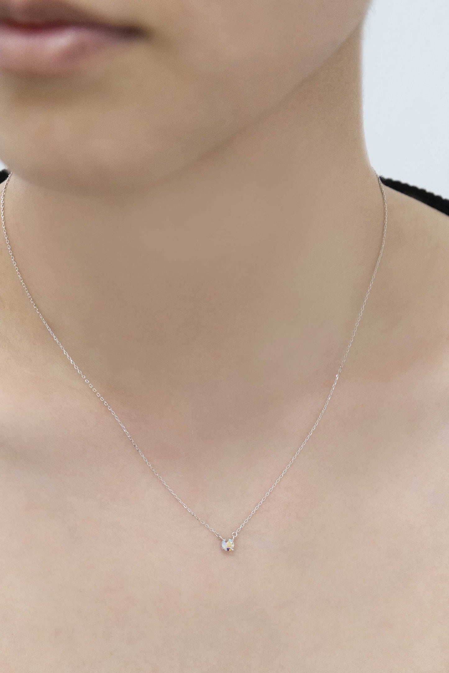 Birthstone Necklace (sterl.)