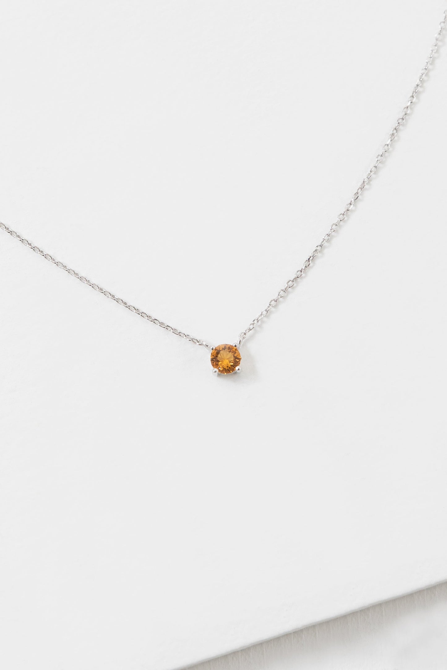 Birthstone Necklace (sterl.)