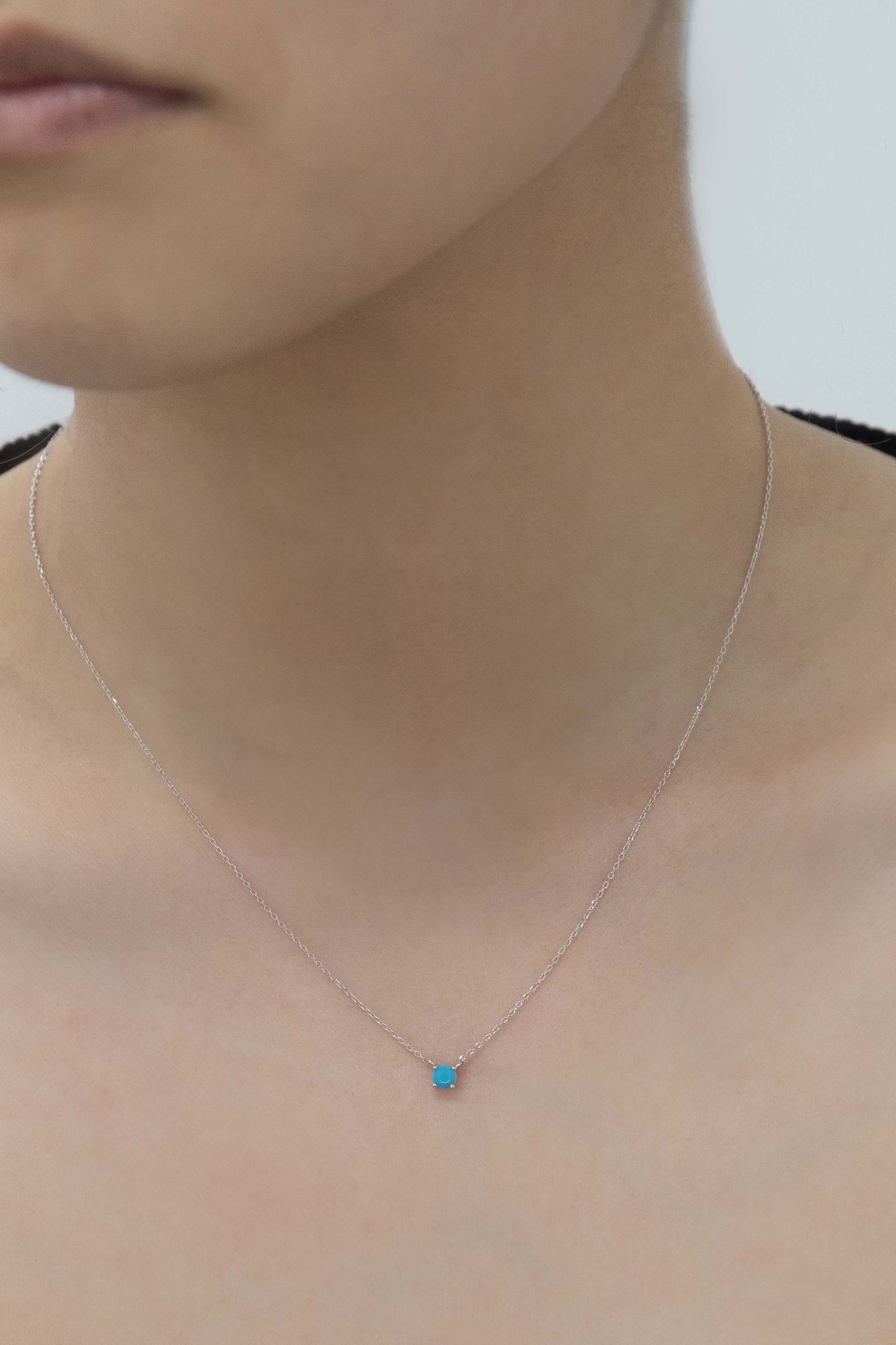 Birthstone Necklace (sterl.)