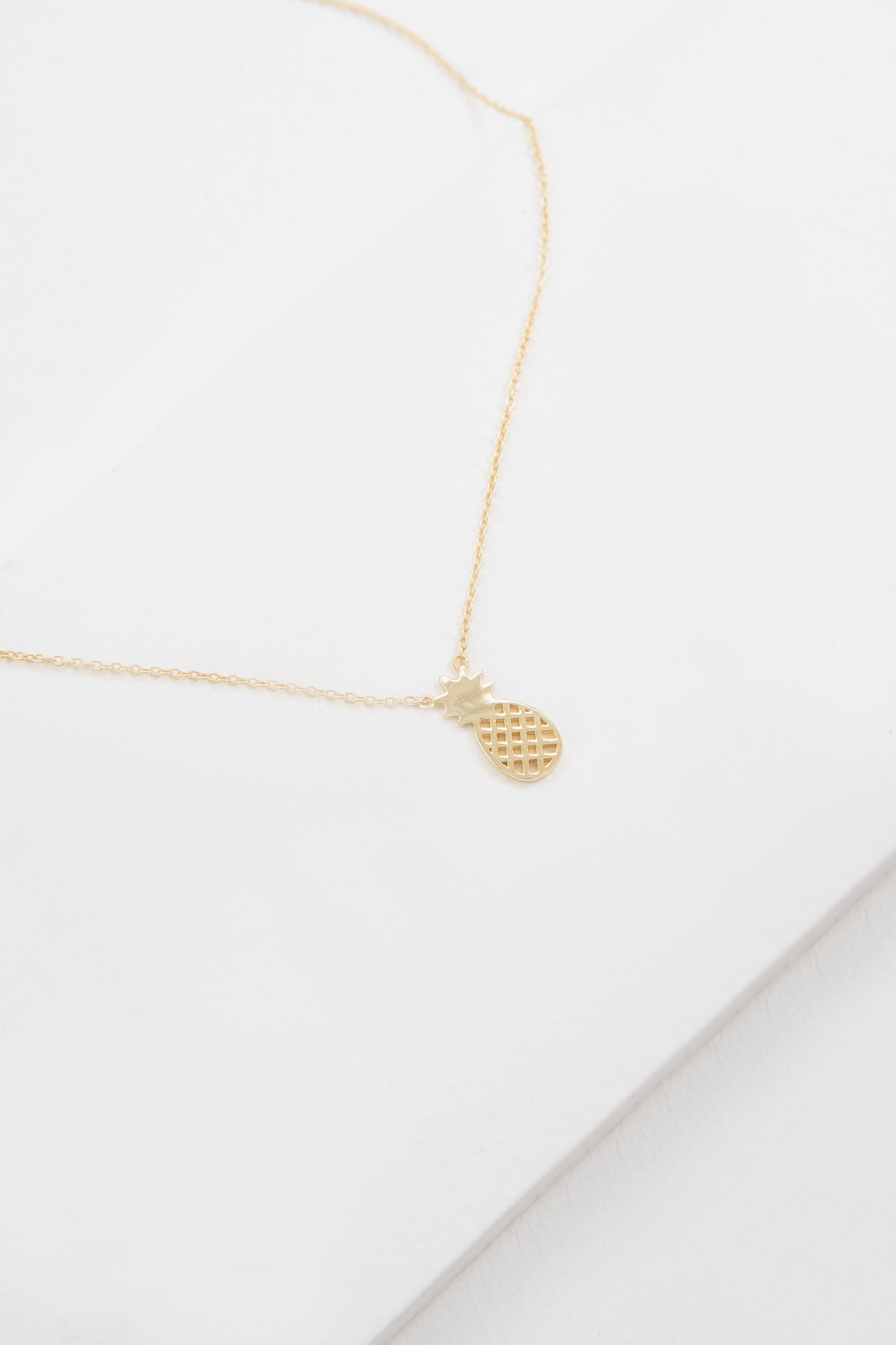 Pineapple Necklace (18K & 24K Gold)