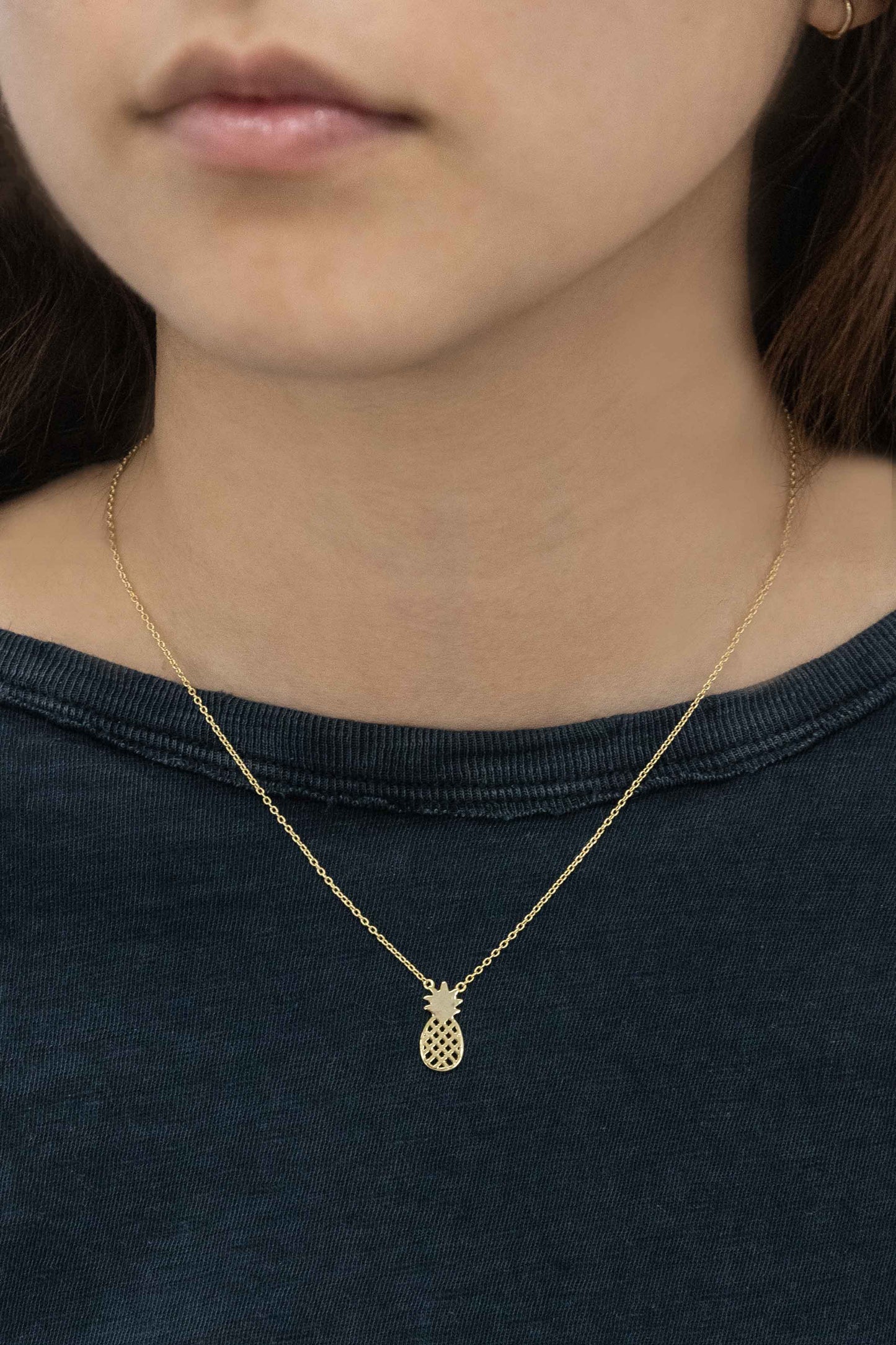 Pineapple Necklace (18K & 24K Gold)
