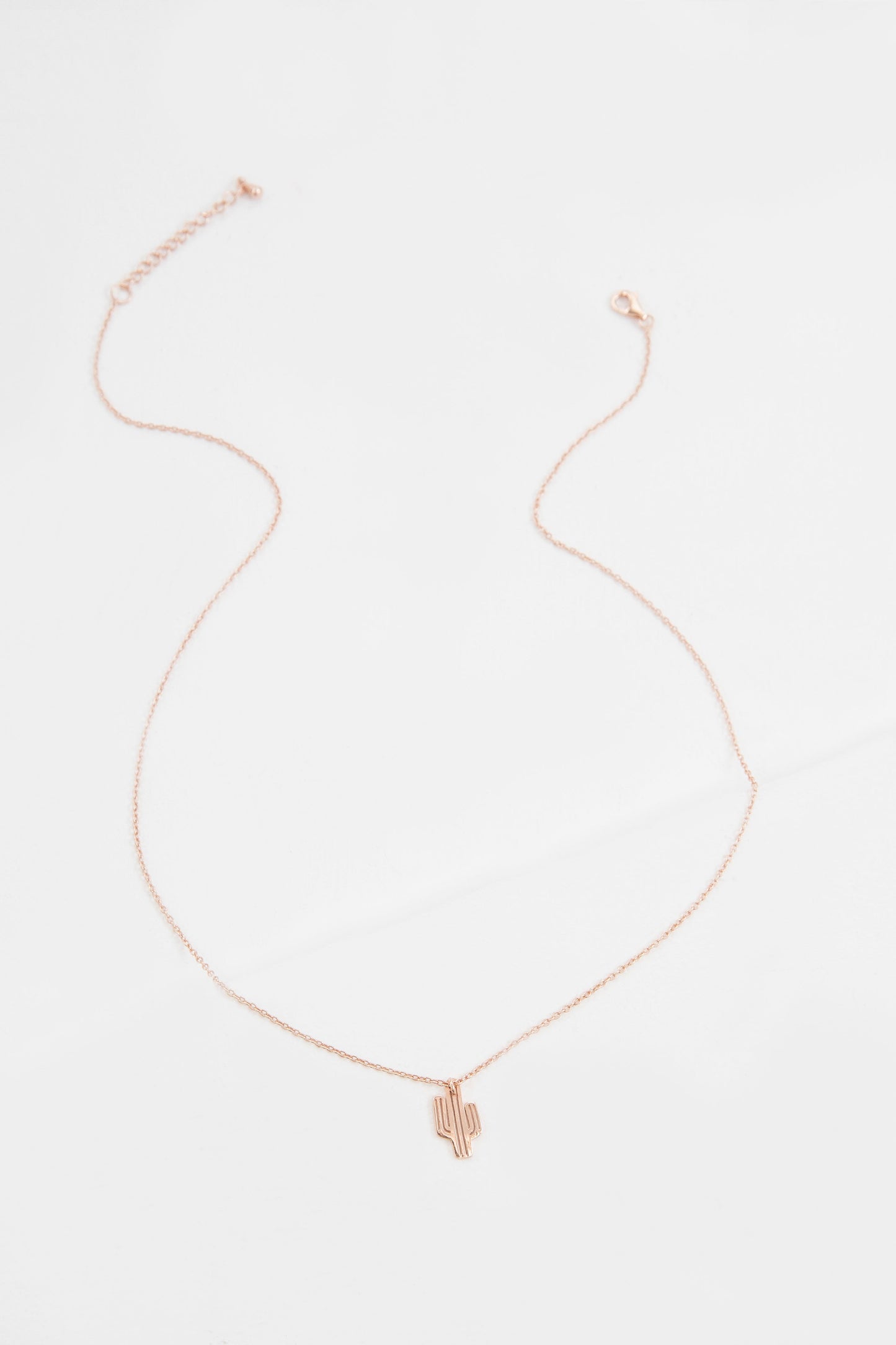 Cactus Necklace (18K Rose Gold)