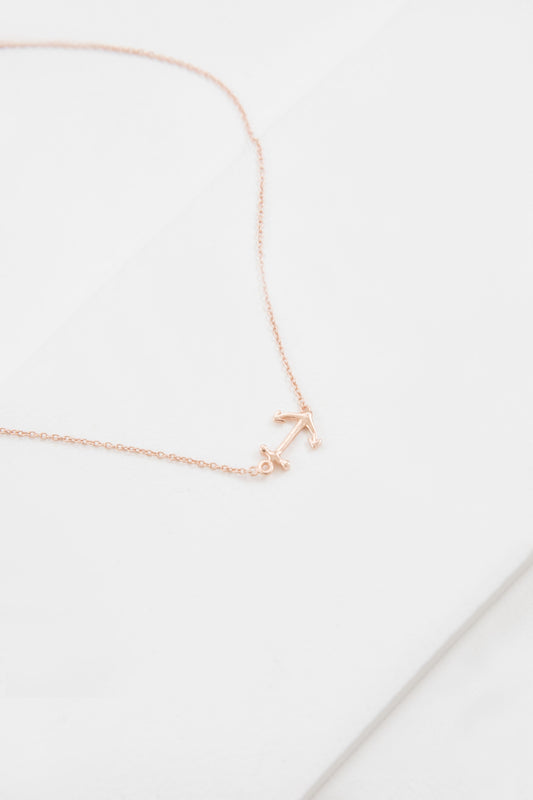 Anchor Necklace (18K & 24K Gold)