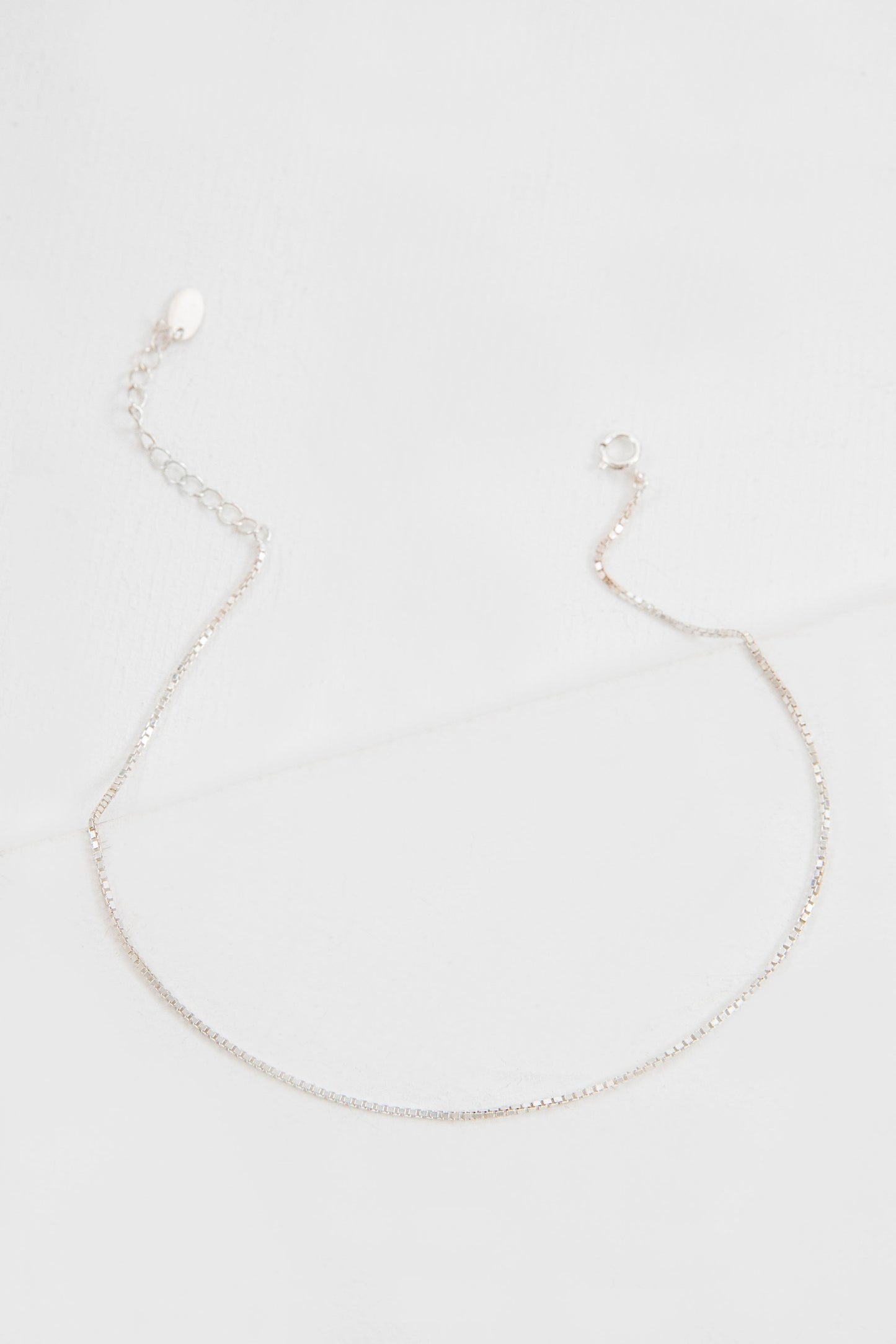 Ana Plain Chain Anklet (sterl.)
