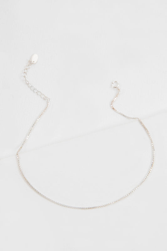 Ana Plain Chain Anklet (sterl.)