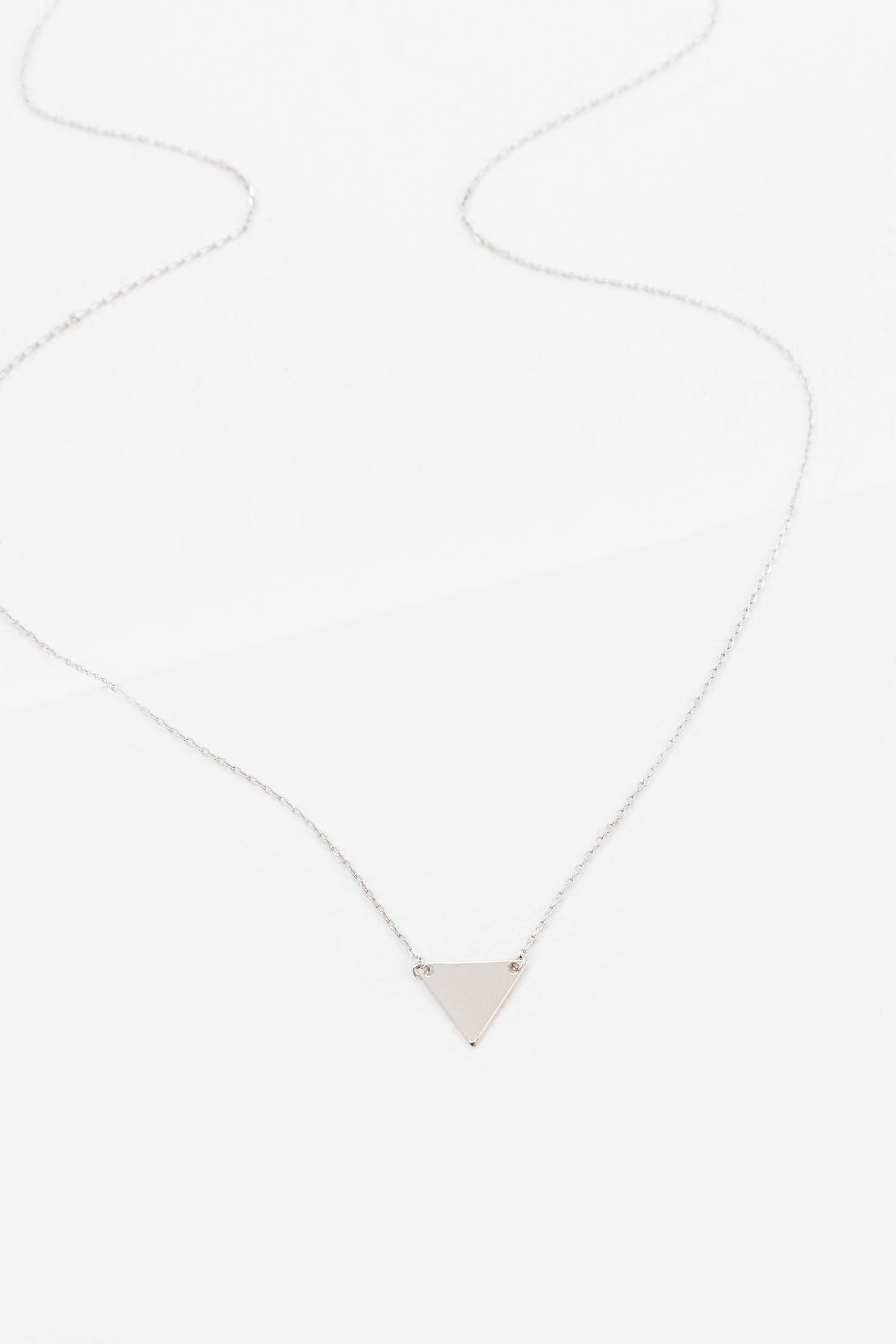 In Focus Triangle Necklace (14K)