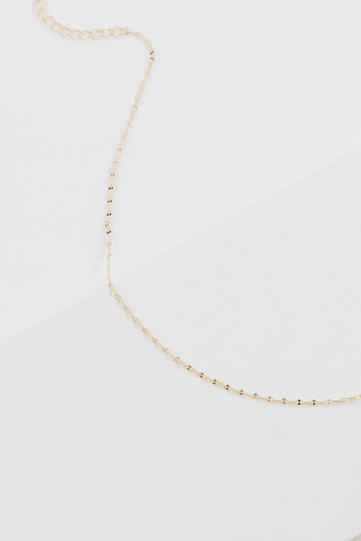 Simple Gold Chain Choker (14K)