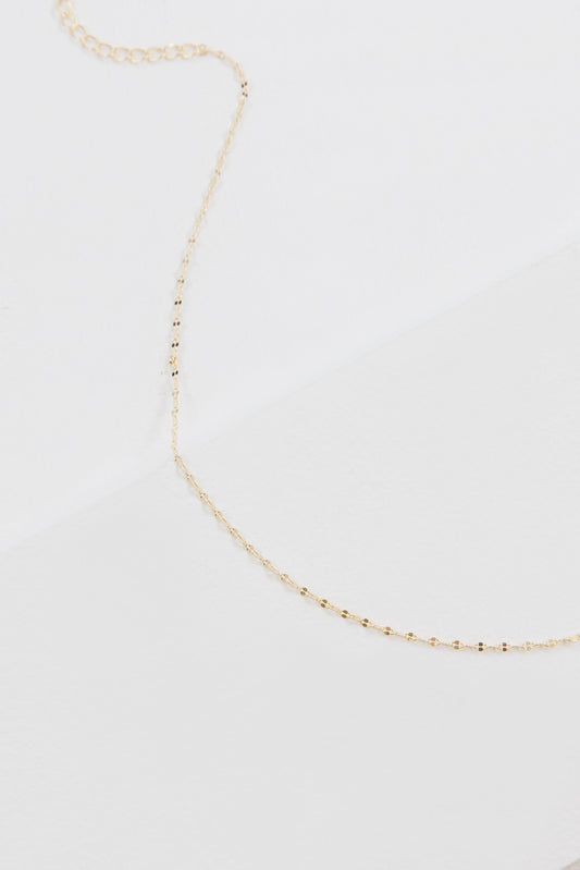 Simple Gold Chain Choker (14K)