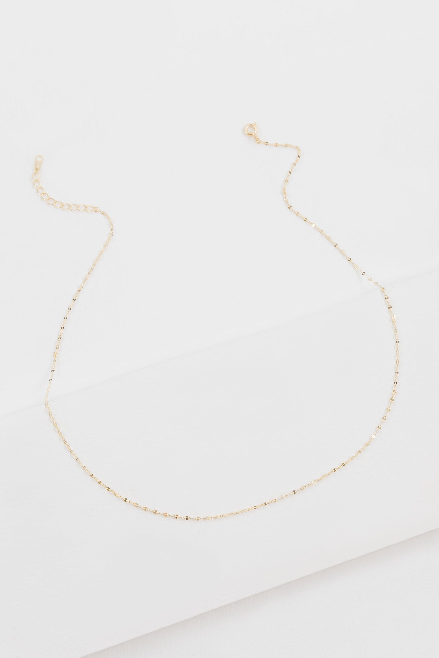 Simple Gold Chain Choker (14K)