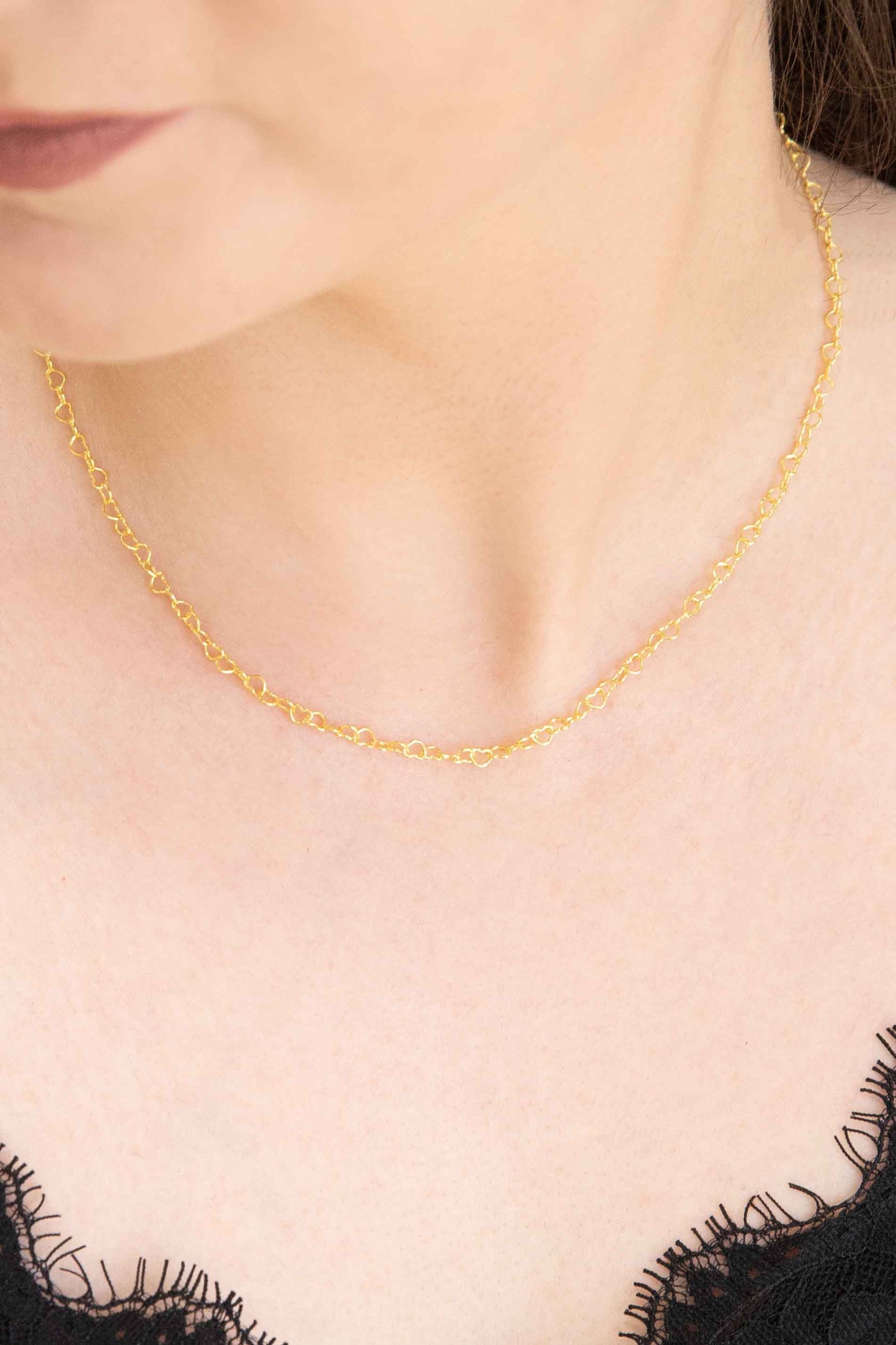 Chain of Hearts Necklace (18K)