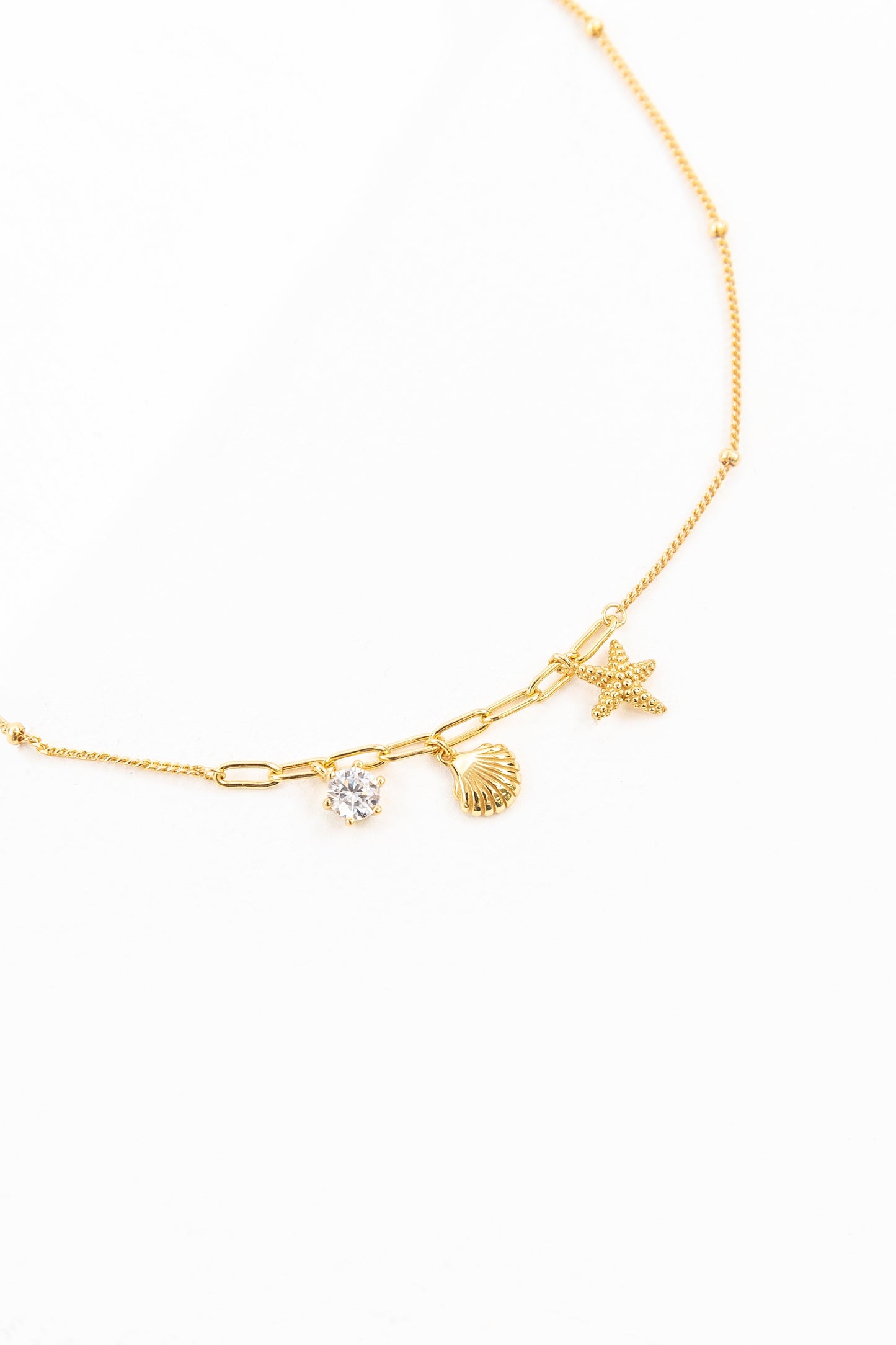 By The Sea Charm Necklace | Gold (14K)