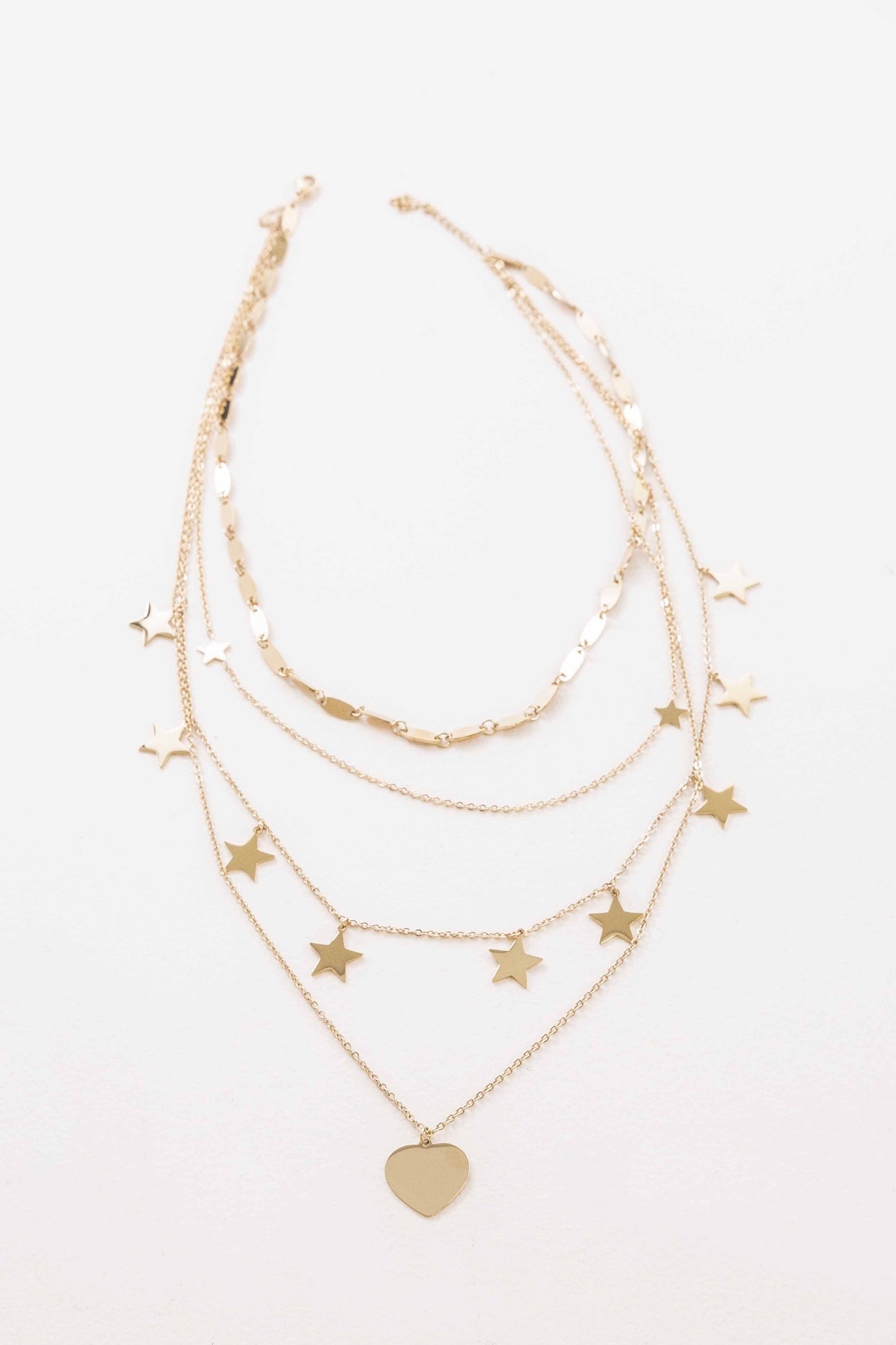 Star-Struck Choker Layered Necklace | Gold (14K)