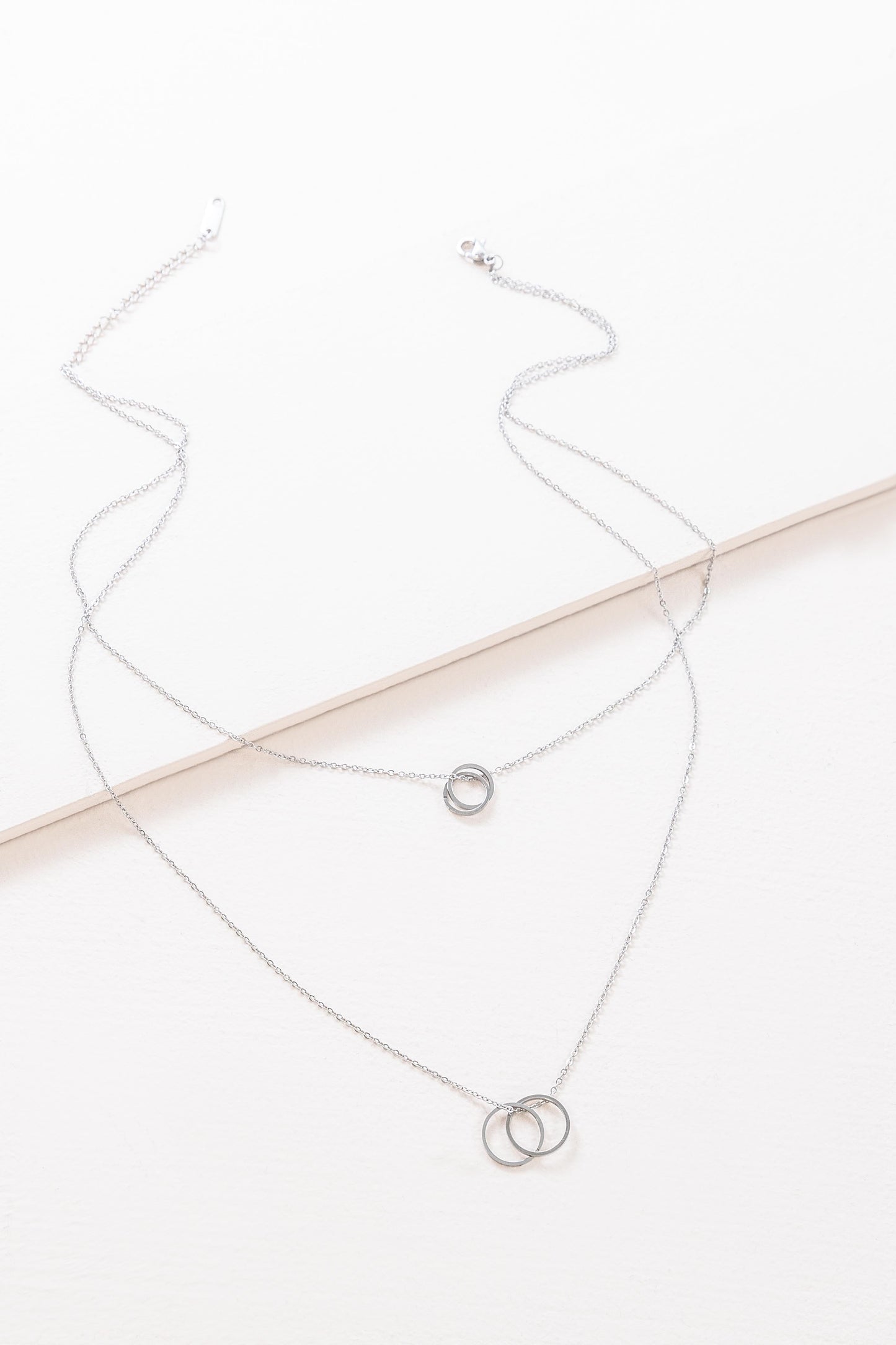 Better Together Circle-Link Layered Necklace | Silver