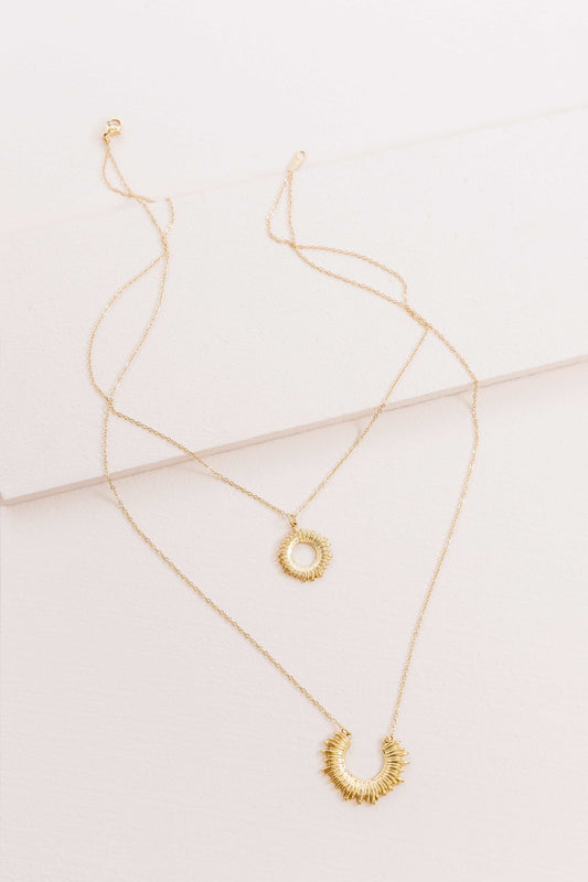 Ray of Sunshine Layered Necklace (14K)