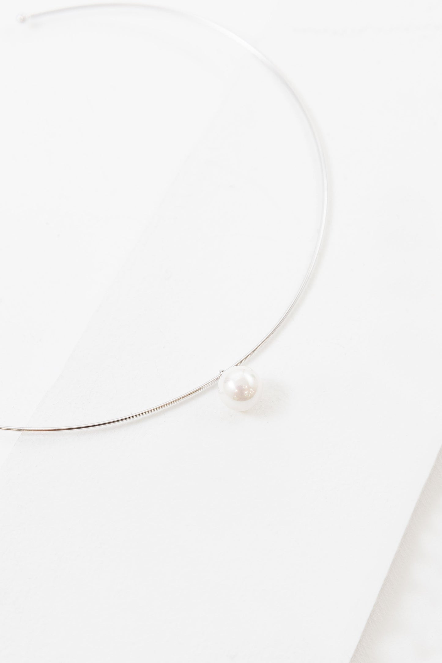 Pearl of the Sea Choker Necklace (sterl.)