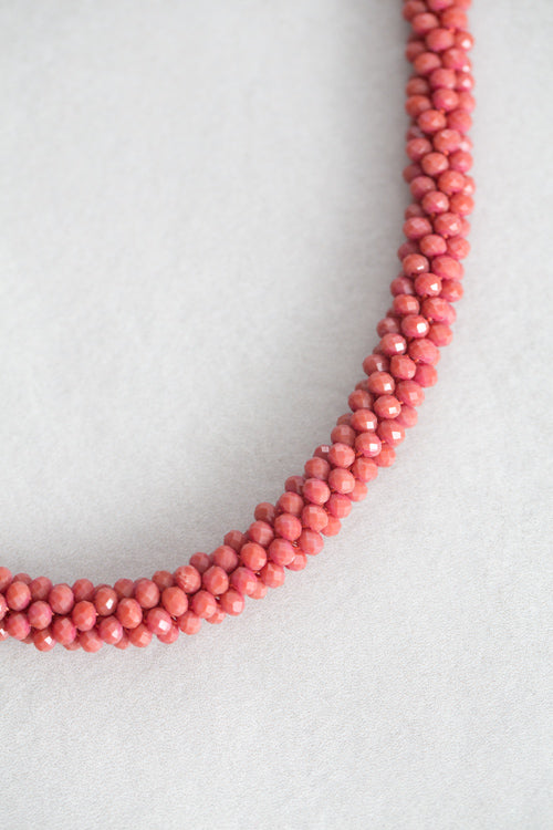 Rope Bead Necklace | Terra Cotta