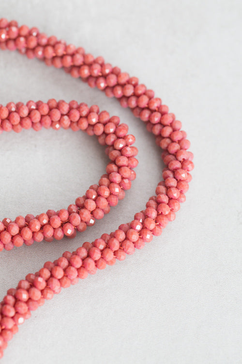 Rope Bead Necklace | Terra Cotta