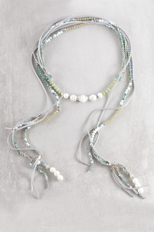 Imogen Wrap Beaded Necklace | Jade