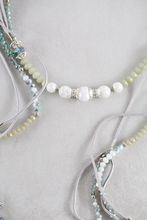 Imogen Wrap Beaded Necklace | Jade