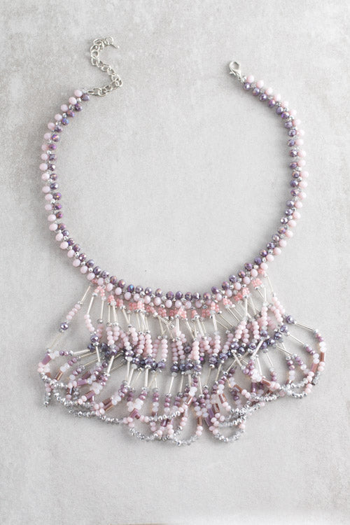 Ryleigh Beaded Bib | Lavender