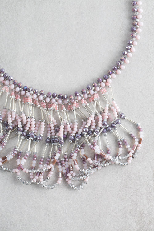 Ryleigh Beaded Bib | Lavender