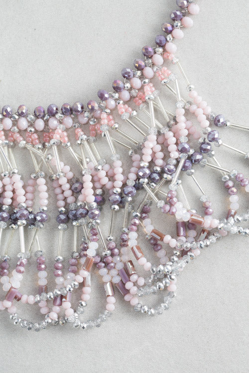 Ryleigh Beaded Bib | Lavender