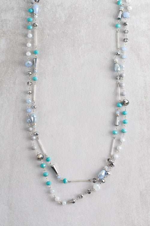Khiara Beaded Necklace | Turquoise