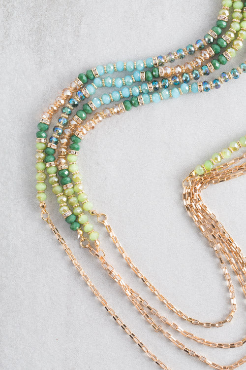 Nova Beaded Necklace | Green