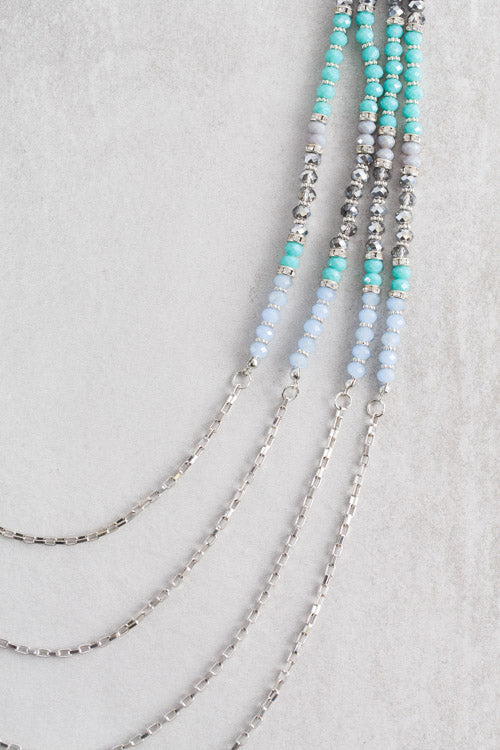 Nova Beaded Necklace | Blue