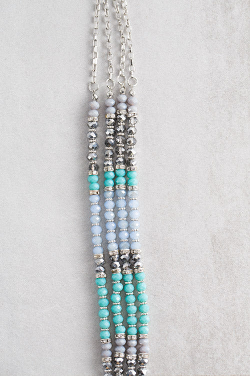 Nova Beaded Necklace | Blue