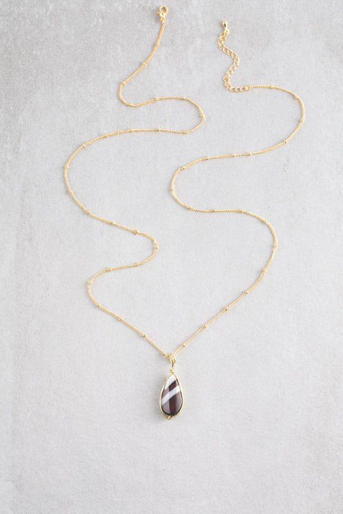 Woodstone Pendant | Kona Drop