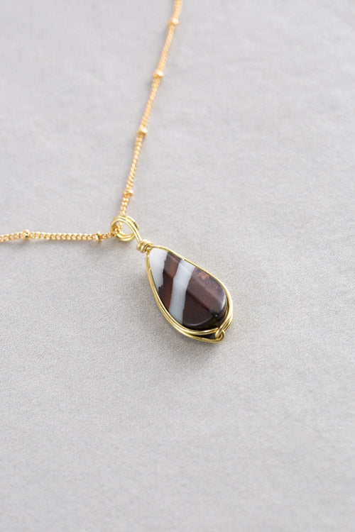 Woodstone Pendant | Kona Drop