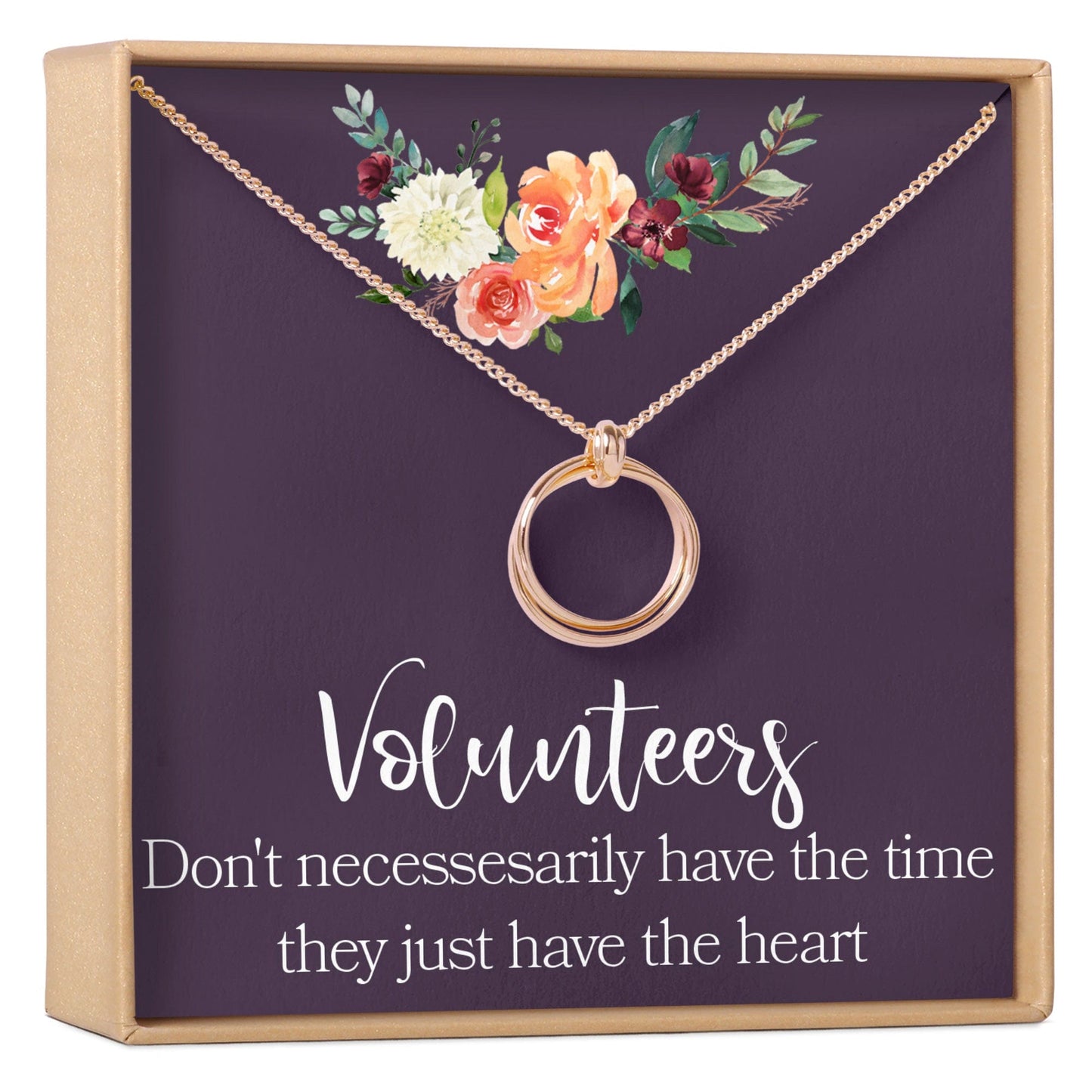 Volunteer Appreciation Necklace, Multiple Styles