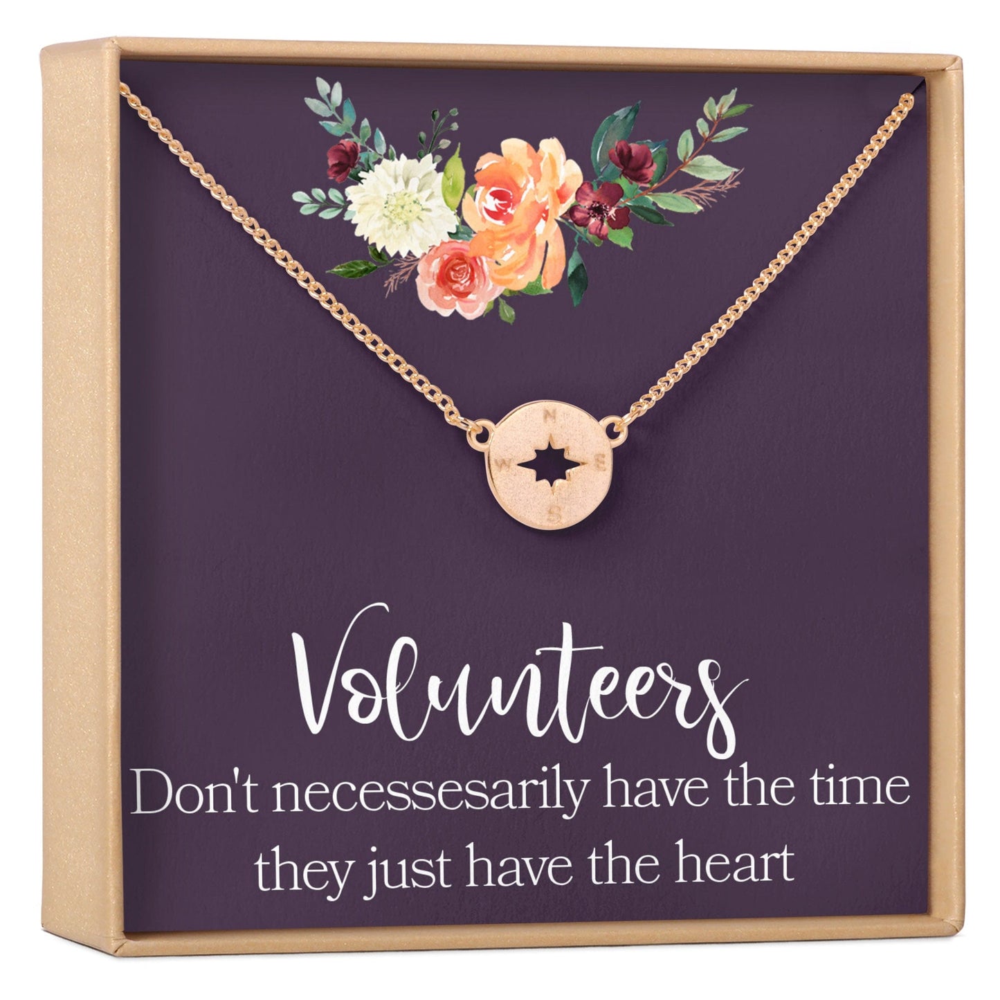 Volunteer Appreciation Necklace, Multiple Styles